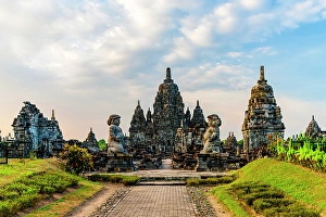 International Landmark Prints: Sewu temple, Yogyakarta, Central Java, Indonesia