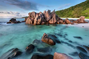 Seychelles, La Digue, Anse Cocos beach, Indian Ocean