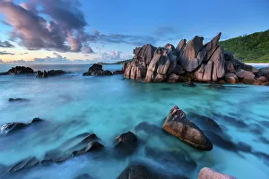 Seychelles, La Digue, Anse Cocos beach, Indian Ocean