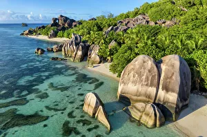 Seychelles, La Digue, Anse Source d'Argent beach, Indian Ocean