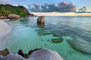Anse Source Dargent Beach Prints: Seychelles, La Digue, Anse Source d'Argent beach, Indian Ocean