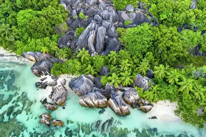 Seychelles, La Digue, Anse Source d'Argent beach, Indian Ocean