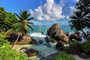 Mahe Prints: Seychelles, Mahe, Carana beach, Indian Ocean
