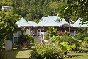 Seychelles, Mahe Island, Anse aux Pins, Creole Craft Village, buildings