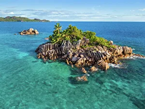 Praslin Prints: Seychelles, Praslin, St. Pierre island, Indian Ocean