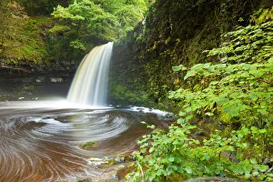 Sgwd Gwladus or Lady Falls, Afon Pyrddin River, near Pontneddfechan, Breacon Beacon