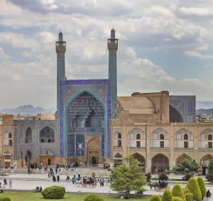 Ceramic Prints: Shah Mosque, Naghsh-e Jahan Square, Isfahan, Isfahan Province, Iran