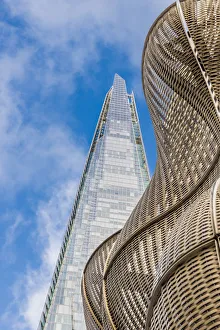 Tall Buildings Gallery: The Shard and Guys Hospital abstact architecture, London