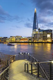 Busy Prints: The Shard, River Thames, London, England, Great Britain