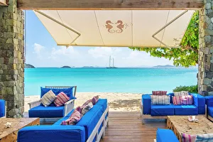 Images Dated 6th April 2023: Shenanagins Beach Club, Canouan Island, Grenadine Islands, Saint Vincent and the Grenadines