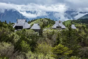 Shepherd huts, Velika Planina, Slovenia