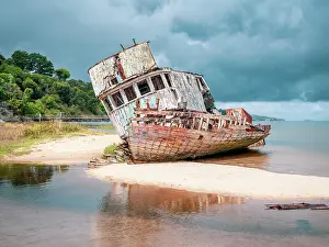 Marin County Prints: Ship Wreck, Point Reyes National Seashore