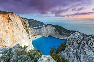 Shipwreck on Navagio Bay, North Zakynthos, Ionian Islands, Greece