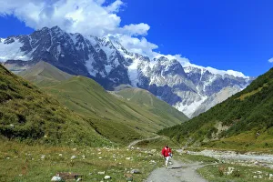 Mounts Prints: Shkhara peak (5068 m), Ushghuli community, Upper Svanetia, Georgia