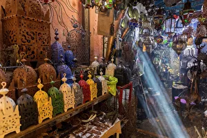 Shop in the medina (old city) Marrakesh, Morocco
