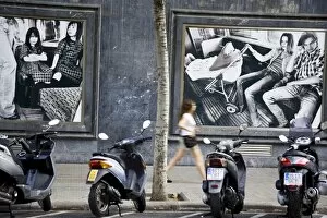 Adverts Gallery: Shop in Paseo de Gracia Avenue in Barcelona, Catalonia, Spain