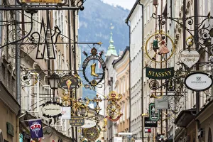 Salzburg Gallery: Shop signs, Salzkammergut, Getreidegasse, Salzburg, Austria