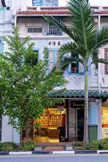 China Town Prints: Shophouses, China Town, Singapore