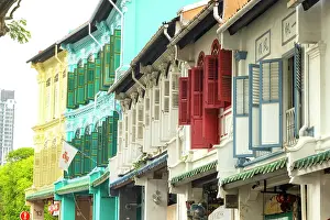 China Town Prints: Shophouses, China Town, Singapore