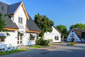 Shops in central Keitum, Sylt, Schleswig Holstein, Germany