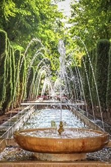 Fountains Prints: S`Hort del Rei at the Almudaina Palace in Palma de Mallorca