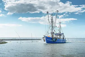 shrimp cutters, Dorum-Neufeld, Wursten North Sea Coast, North Sea Coast, Land Wursten, Lower Saxony, Europe