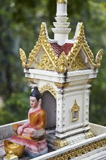 Images Dated 29th November 2012: Shrine at Wat Phnom, Phnom Penh, Cambodia