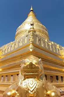 Bagan Prints: Shwezigon Pagoda, Bagan, Myanmar (Burma), Asia