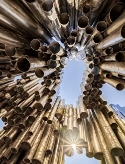 Sibelius Monument, low angle view, Helsinki, Uusimaa County, Finland