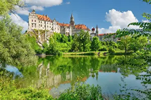 Background People Prints: Sigmaringen Castle, Upper Danube Nature Park