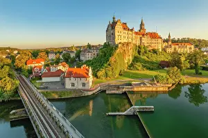 Background People Prints: Sigmaringen Castle, Upper Danube Nature Park