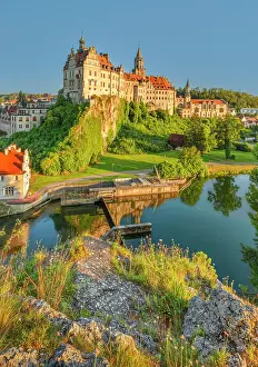 Background People Prints: Sigmaringen Castle, Upper Danube Nature Park