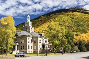 Aspens Prints: Silverton in Autumn, Colorado, USA