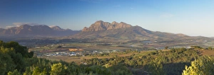 Simonsberg Mountain and Paarl Valley, Paarl, Western Cape, South Africa