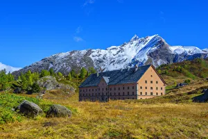 Simplon Hospice with Wasenhorn, Simplon pass, Valais, Switzerland