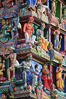 Images Dated 28th April 2011: Singapore, Chinatown, Sri Mariamman Hindu Temple