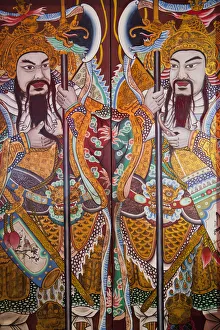 Images Dated 13th March 2012: Singapore, Chinatown, Thian Hock Keng Temple, Doorway
