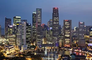 Images Dated 25th March 2010: Singapore, City Skyline