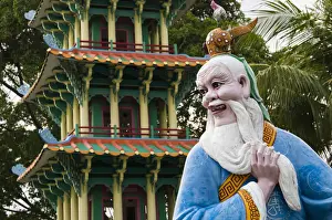 Singapore, Haw Par Villa, formerly known as Tiger Balm Gardens, Chinese-themed statue