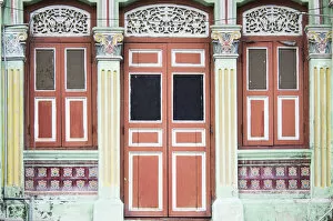 Singapore Gallery: Singapore, traditional shophouse architecture