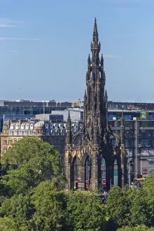 Midlothian Prints: Sir Walter Scott Monument, Edinburgh, Scotland, UK