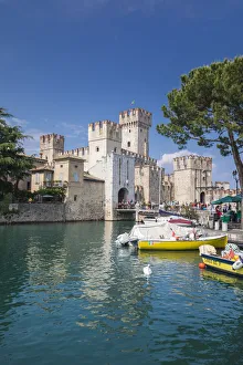 Garda Lake Prints: Sirmione Castle. Sirmione, Verona District, Veneto, Italy