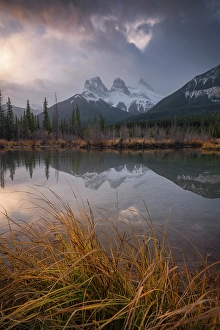 Canmore Prints: Three Sisters Mountains, Canmore, Alberta, Canada