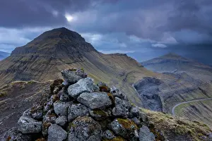 Streymoy Prints: Skælingsfjall mountain on the island of Streymoy in the Faroe Islands, Denmark