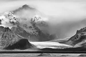 B And W Collection: Skaftafell National Park, Iceland
