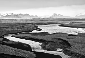 Plain Prints: Skeidararsandur, an almost desert plain that is mainly made of volcanic sands, Iceland