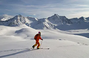 Ski mountaneering in Valtellina, Sondrio district, Lombardy, Italy Ski mountaneering in Valtellina, Sondrio district, Lombardy, Italy