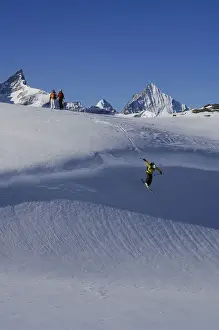 Activity Prints: Skier, Freerider, Zermatt, Valais, Switzerland (MR)