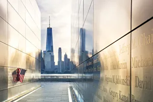 Images Dated 2nd February 2017: Empty skies 9 / 11 memorial in Libery state park, New York, USA