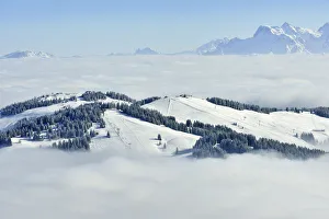 Piste Prints: The skiing pistes of the Hohe Salve, Hopfgarten, Tyrol, Austria